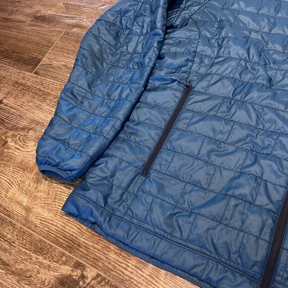 Patagonia Primaloft Nano Puff Jacket Mens 2XL Blue Full Zip Lightweight XXL Coat - Picture 4 of 14